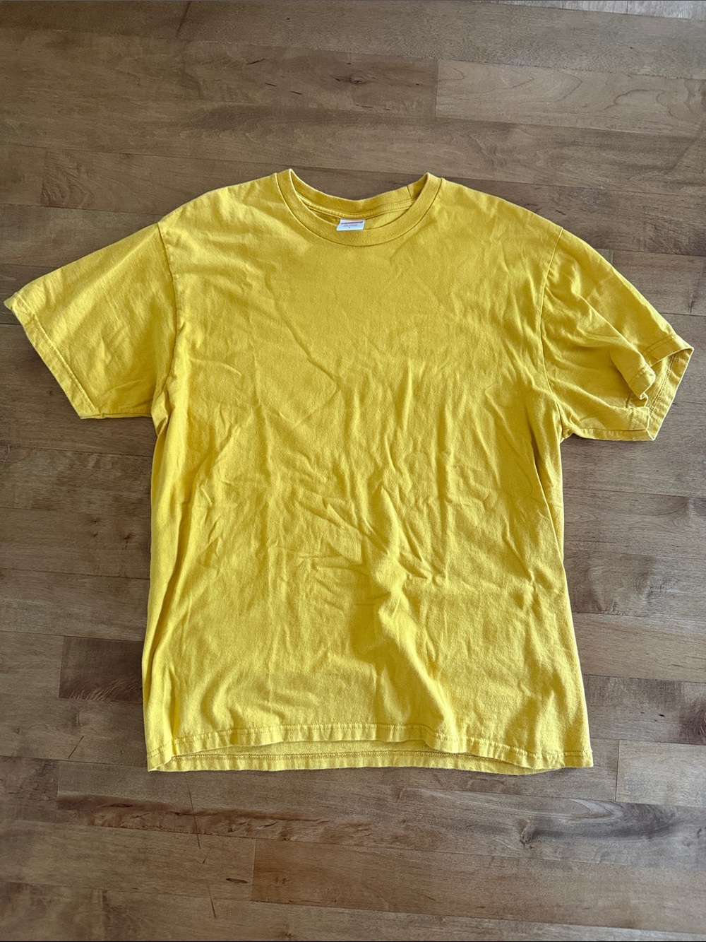 Supreme Yellow Short Sleeve Crew Neck Tee
